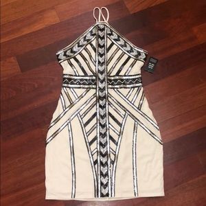 NWT Sparkly Sequin Party Express Halter Dress